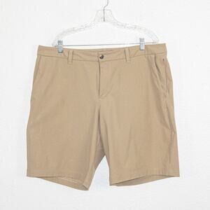 Lululemon Men's Commission Chino Shorts in Khaki Beige sz 38